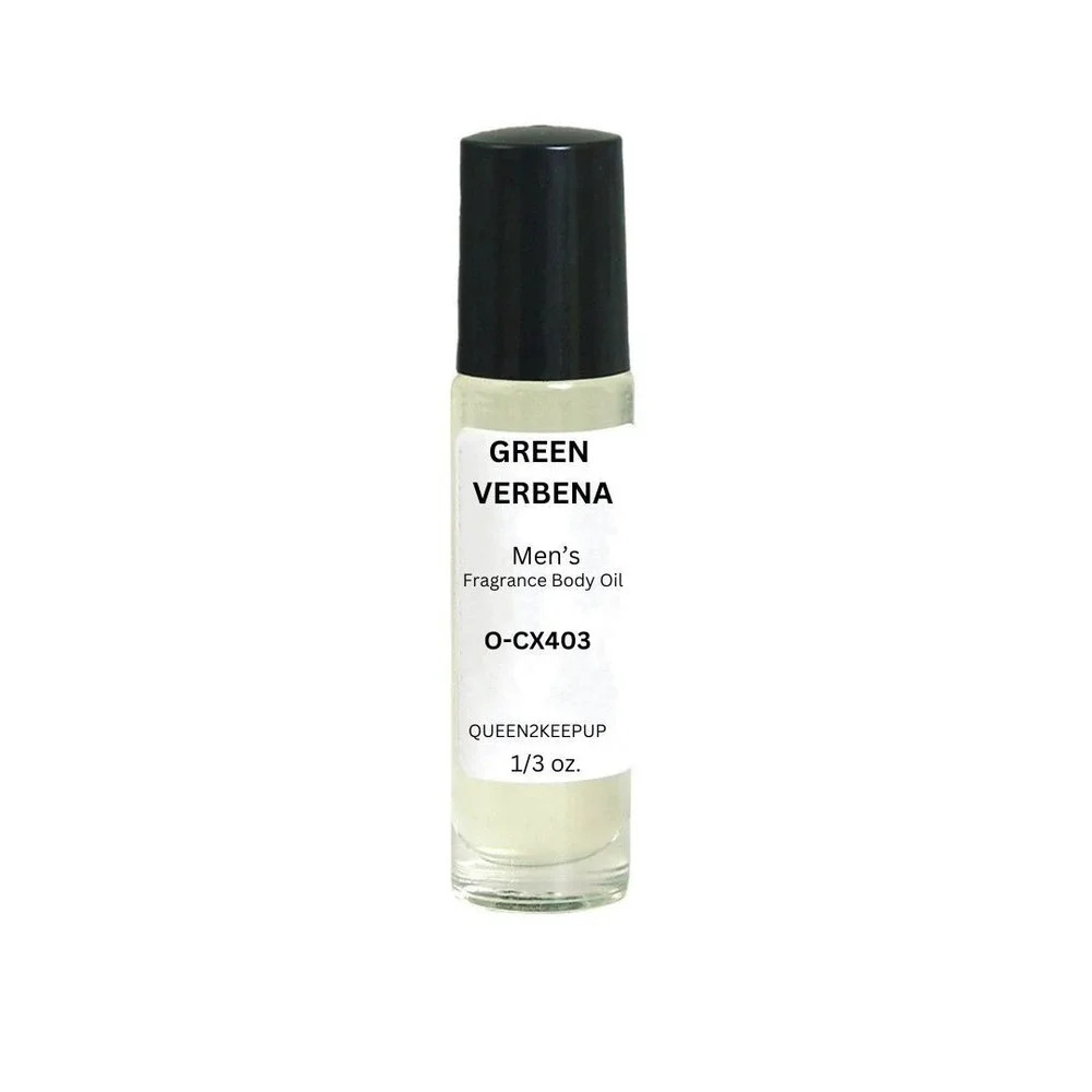 Green Verbena (Men) Body Oil 10 ml Fragrance All Natural 1/3 oz Roll-On Scent